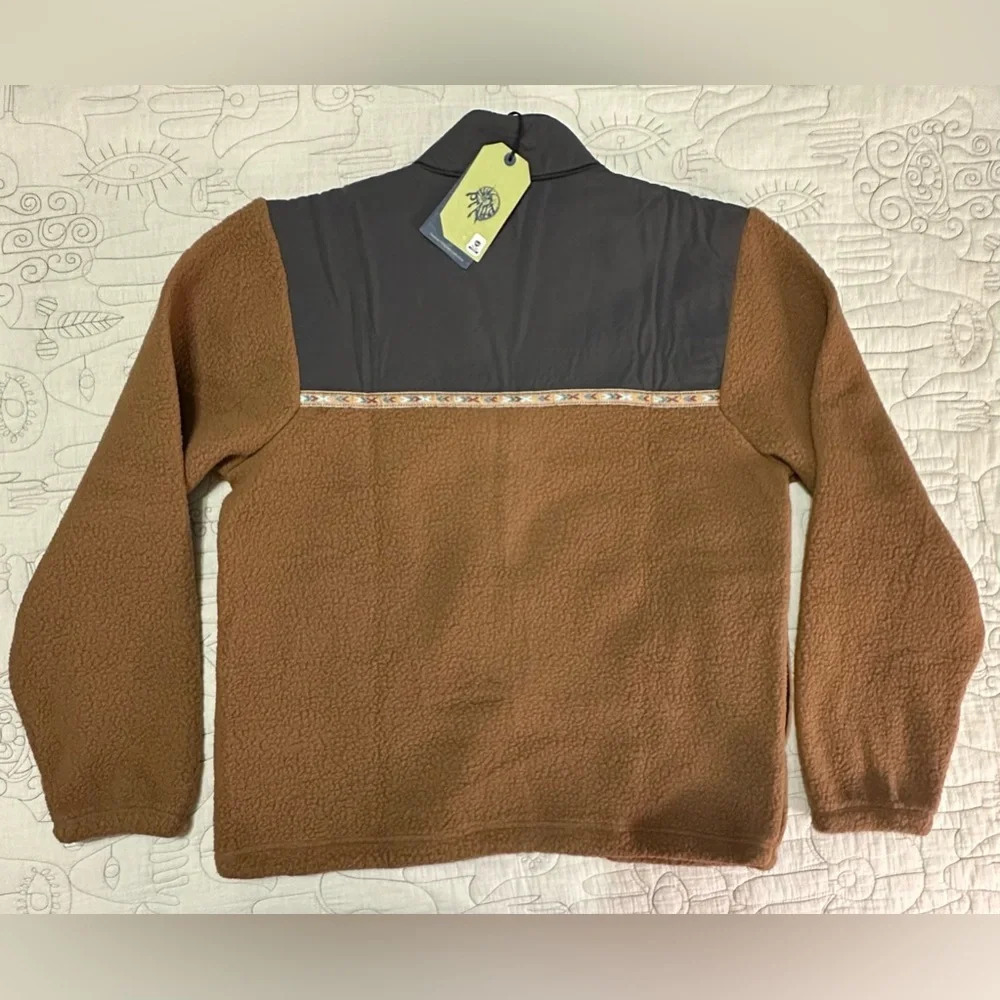 NWT Prana Hurricane Full Zip Fleece Jacket Sepia Brown - Picture 8 of 10